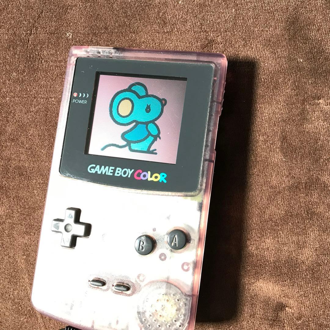 任天堂ゲームボーイカラー人気のクリアーパープル良品❤️動作確認済み