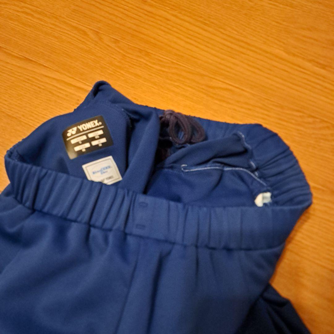 バドミントン用パンツ ネイビー 幾何学模様