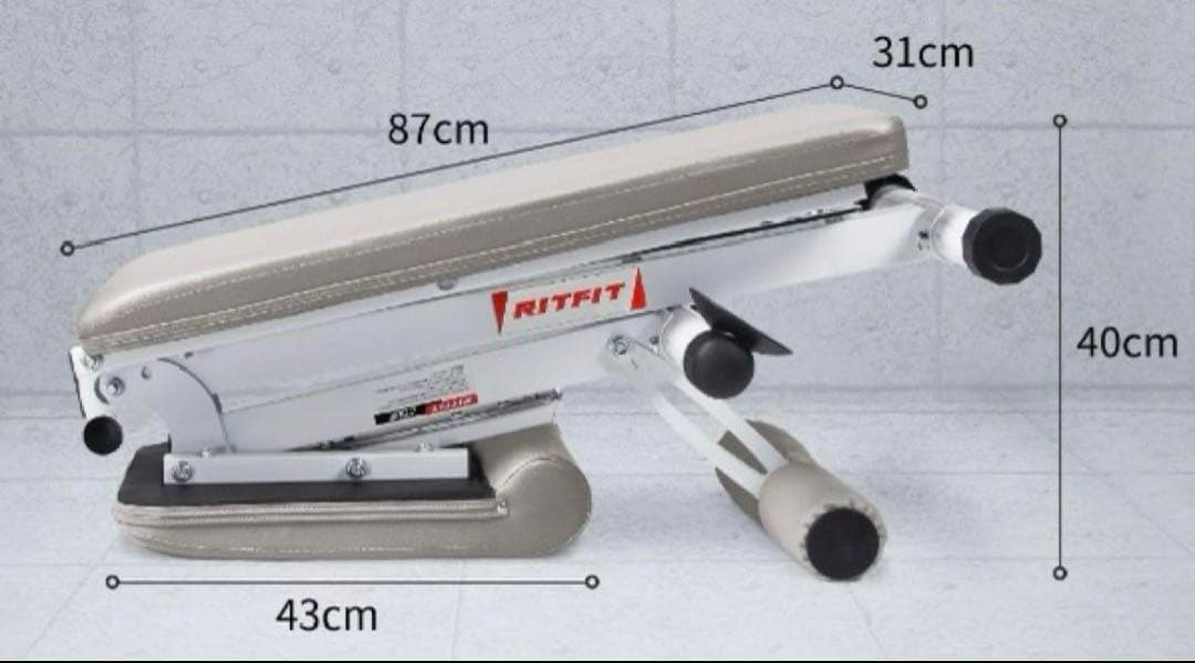 RITFIT トレーニングベンチ インクラインベンチ 可変式フラットベンチ