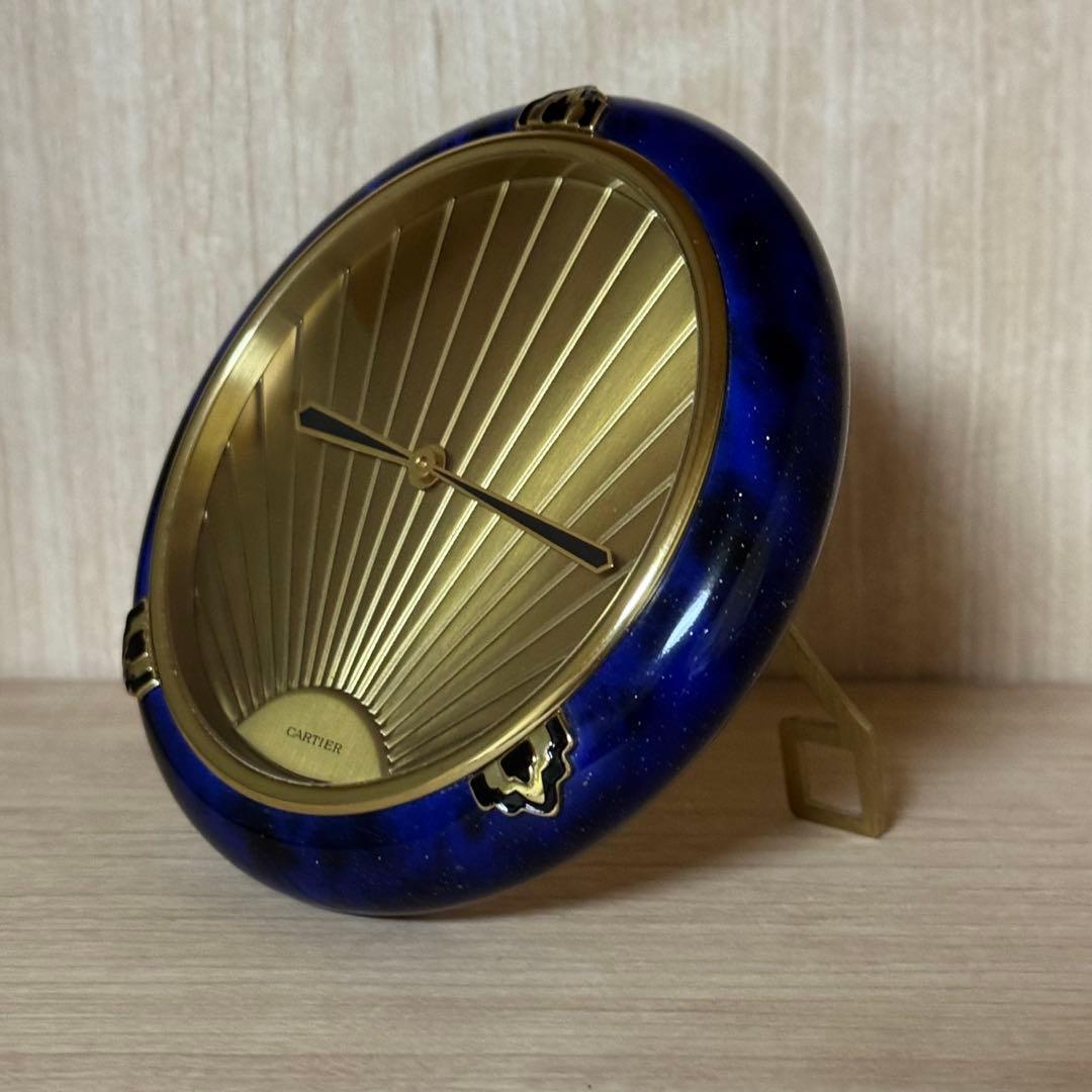 Cartier カルティエ　ラピス　クォーツ QUARTZ 置時計　動作確認済