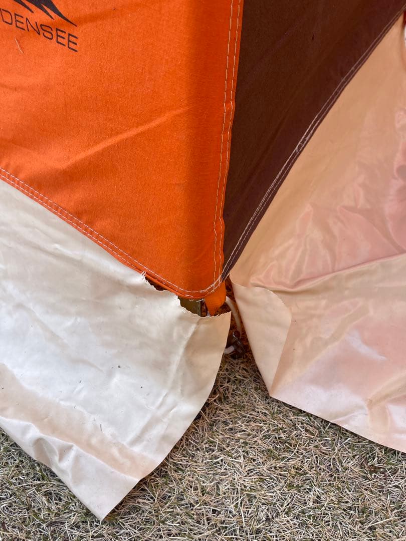 ①ドイツ幕 ヴィンテージテント コットンテント ロッヂ型