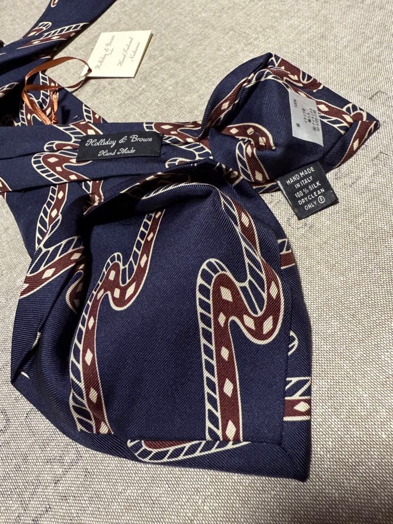 【新品】Holliday & Brown／アーカイブプリント／WAVE／ネイビー