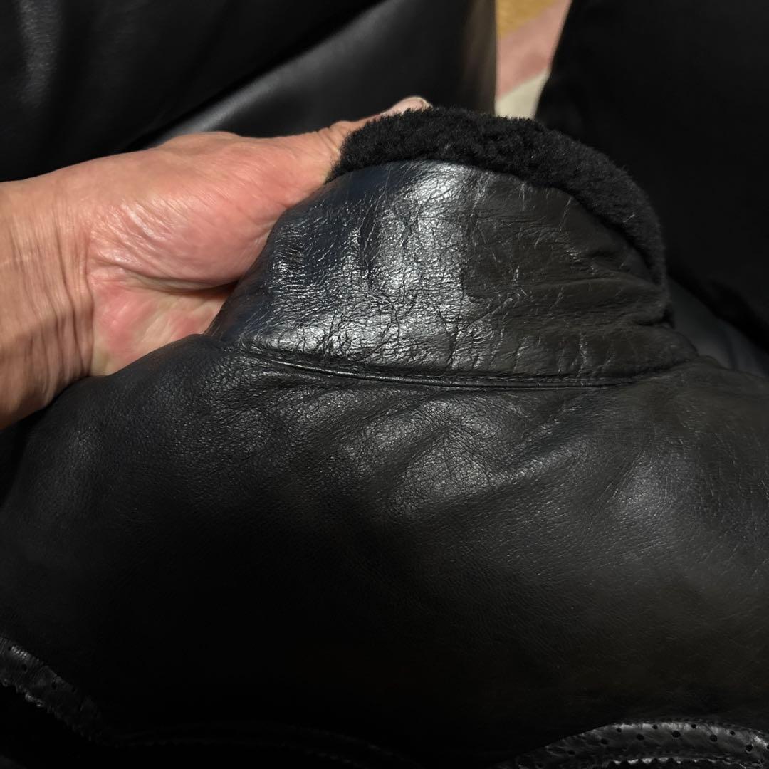 ユナイテッドアローズ　モンキータイム・ダウンベスト　レザーベロア　sizeM