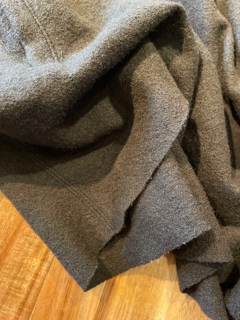 ルグランブルー　ポンチョ　LGB　フード　ウール100%　Y2K グランジ