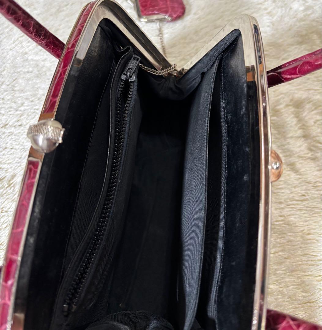 専用　タートルスキン　亀革　本革　和装バック　ハンドバッグ