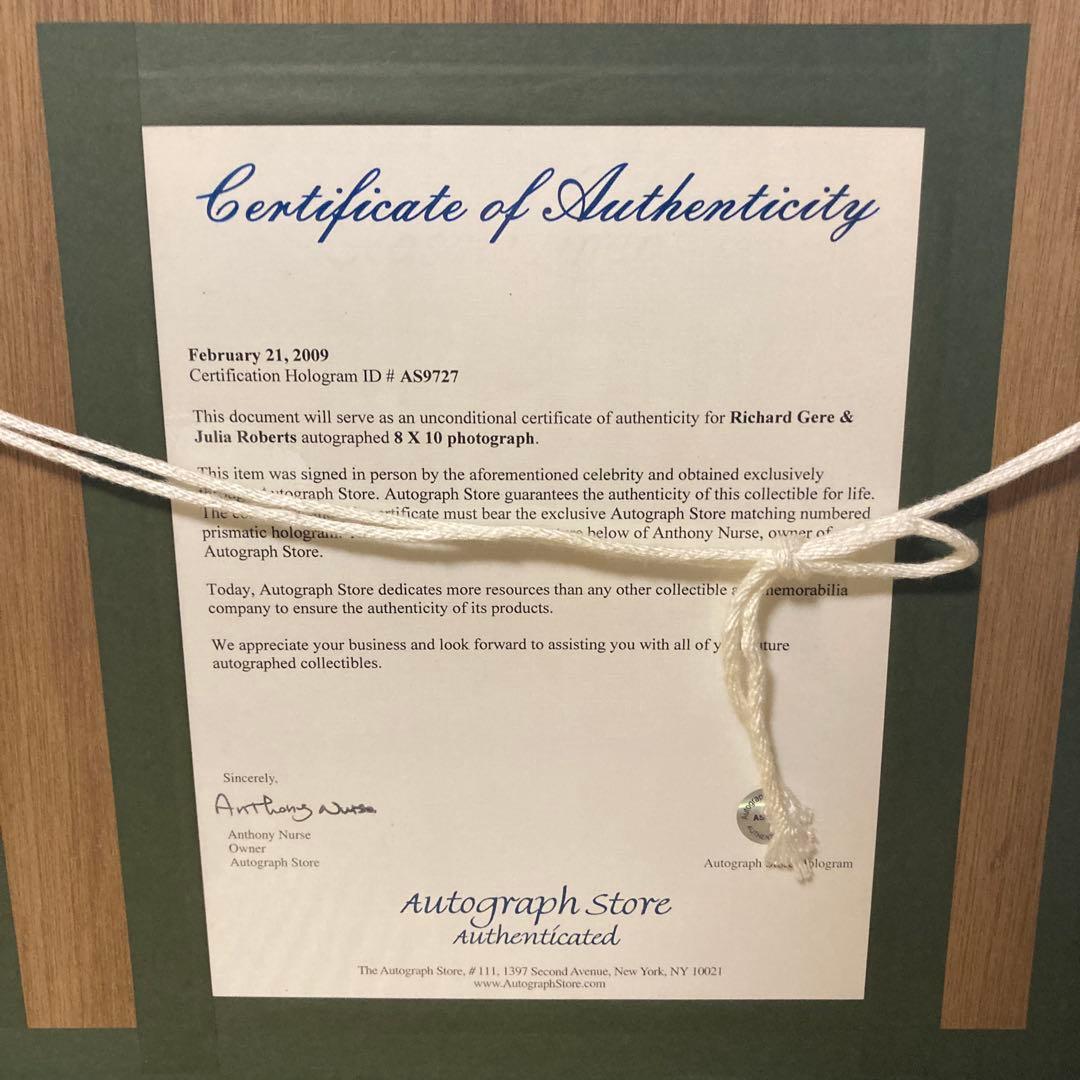 【世界に一つ】プリティーウーマン直筆サイン入りフォトフレーム