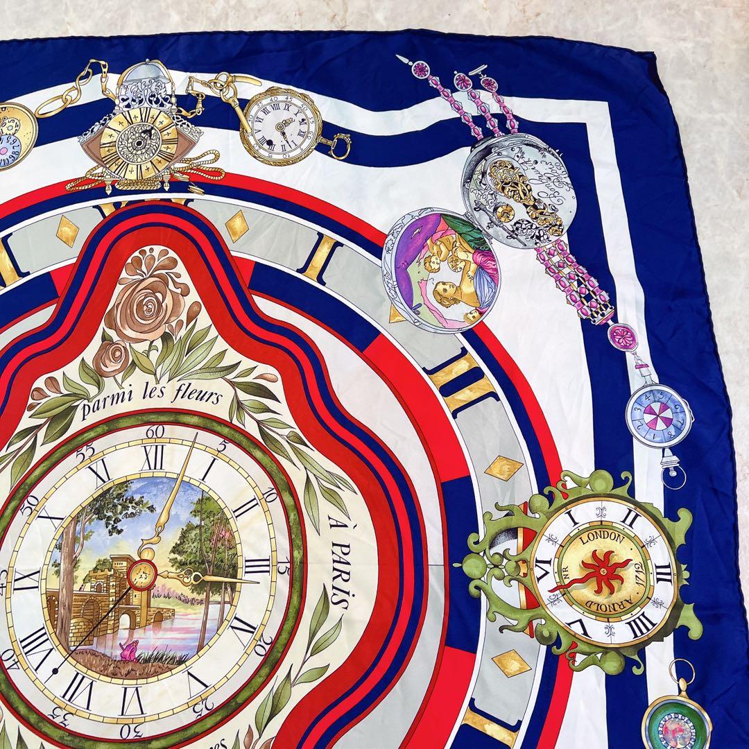 HERMES エルメス 【花の中で過ごす時間】カレ90 シルク スカーフ