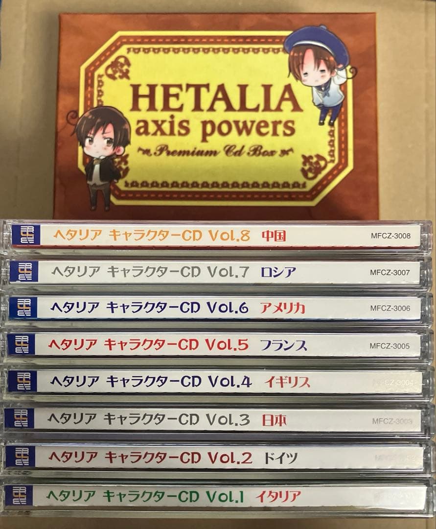 ヘタリア　キャラクターCD+全巻収納用ケース