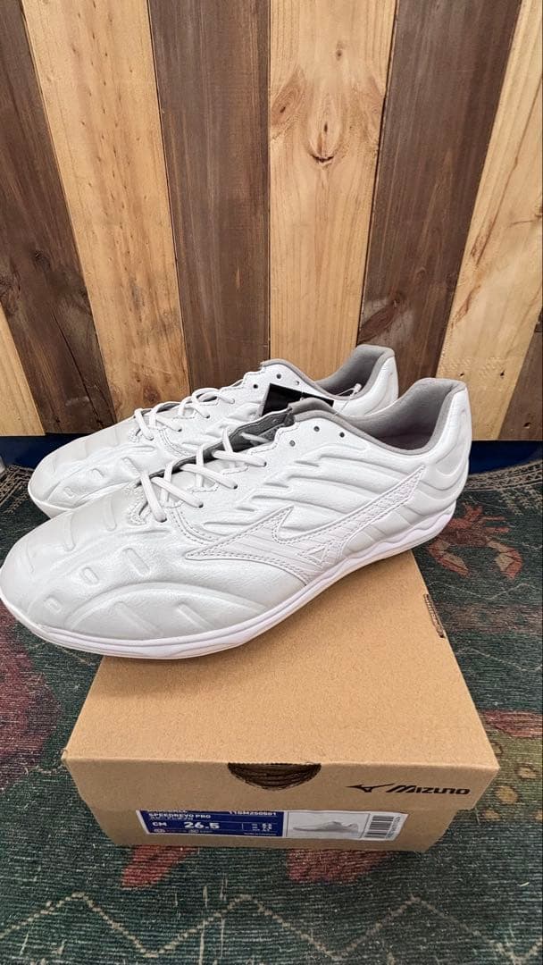 Mizuno Pro野球スパイク 26.5cm ホワイト スピードレボプロ