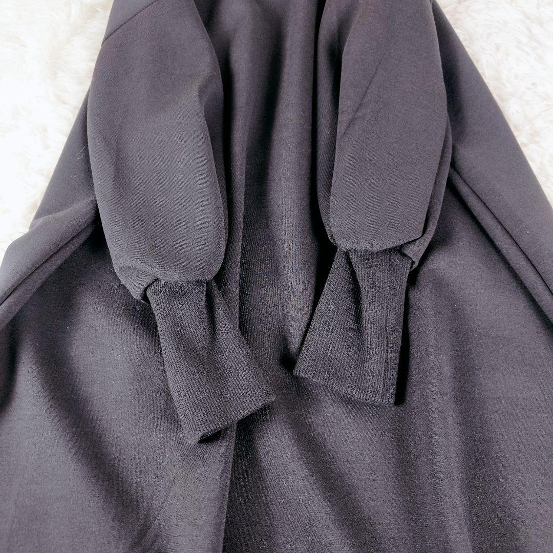 【新品タグ】ビアズリー ハイネック ワンピース 袖パフ フリー