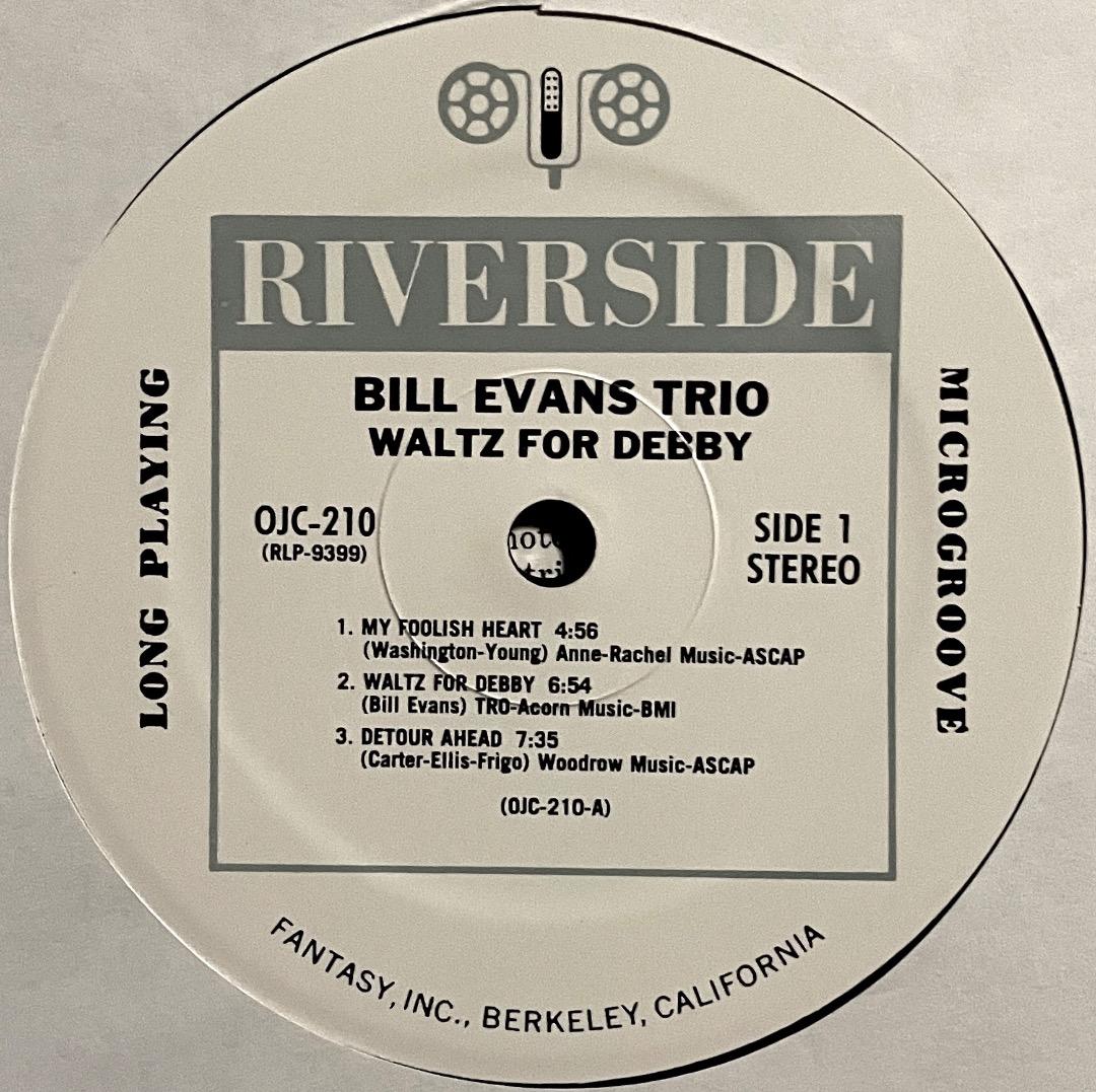 OJC US盤 85年規格 Bill Evans Waltz For Debby