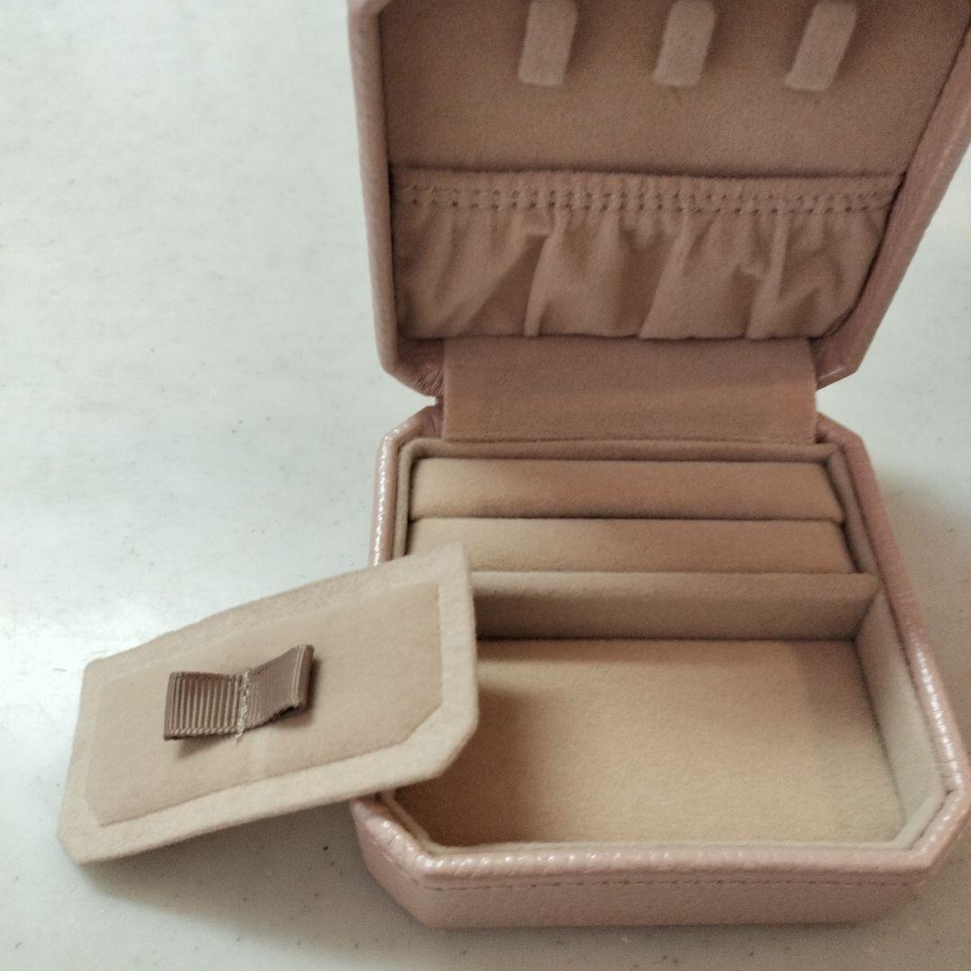 銀座和光 WAKO アクセサリーボックス ピンク×シャンパンゴールド