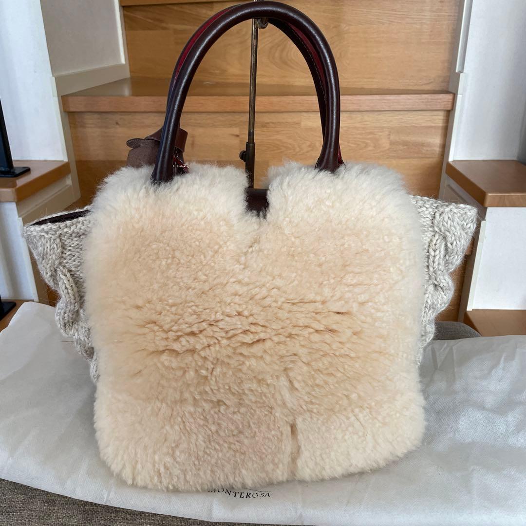 muku ムクLES PETITS LUXE ムートン トートバッグ