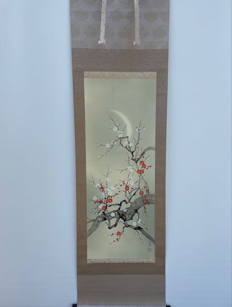 煙*ん様 松浦白鈴 掛軸 三幅対 【名月】【朧月】【宵月】共箱付