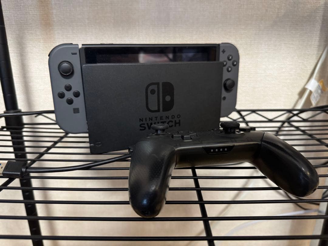 Nintendo Switchグレー TypeCコネクタ/プロコン/ケース 箱有