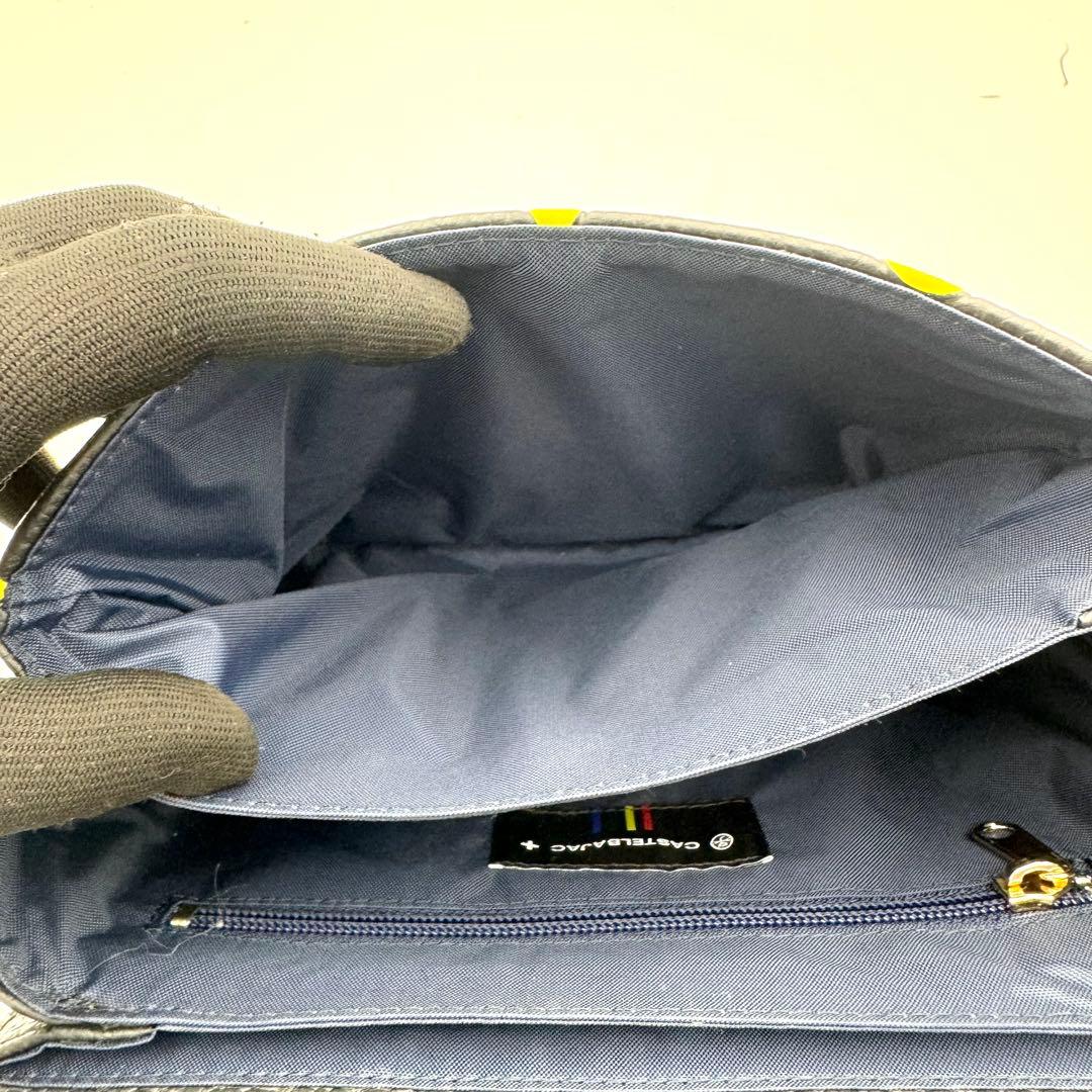 未使用　カステルバジャック　クレア　2way 黒　総柄　068131 ショルダー