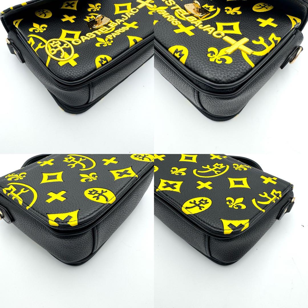 未使用　カステルバジャック　クレア　2way 黒　総柄　068131 ショルダー