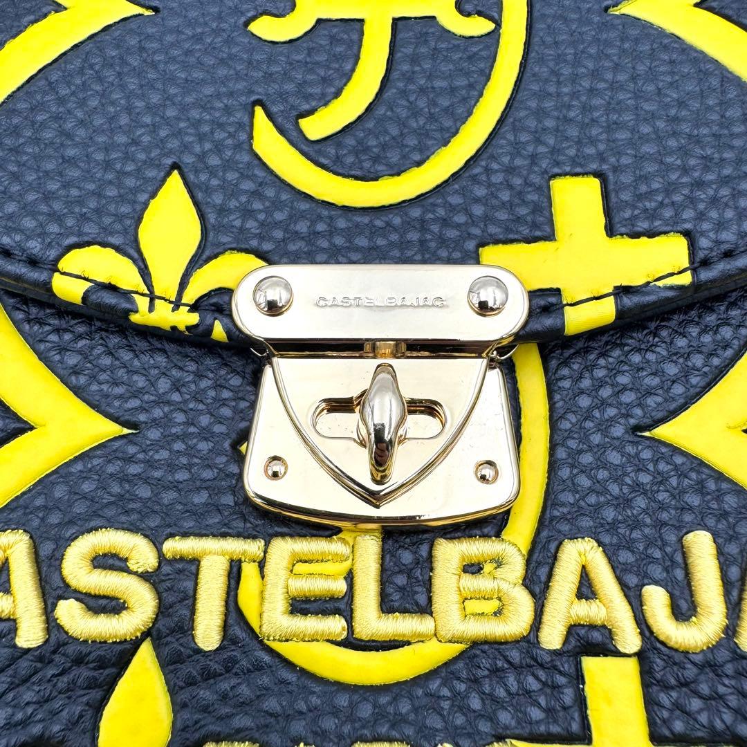 未使用　カステルバジャック　クレア　2way 黒　総柄　068131 ショルダー