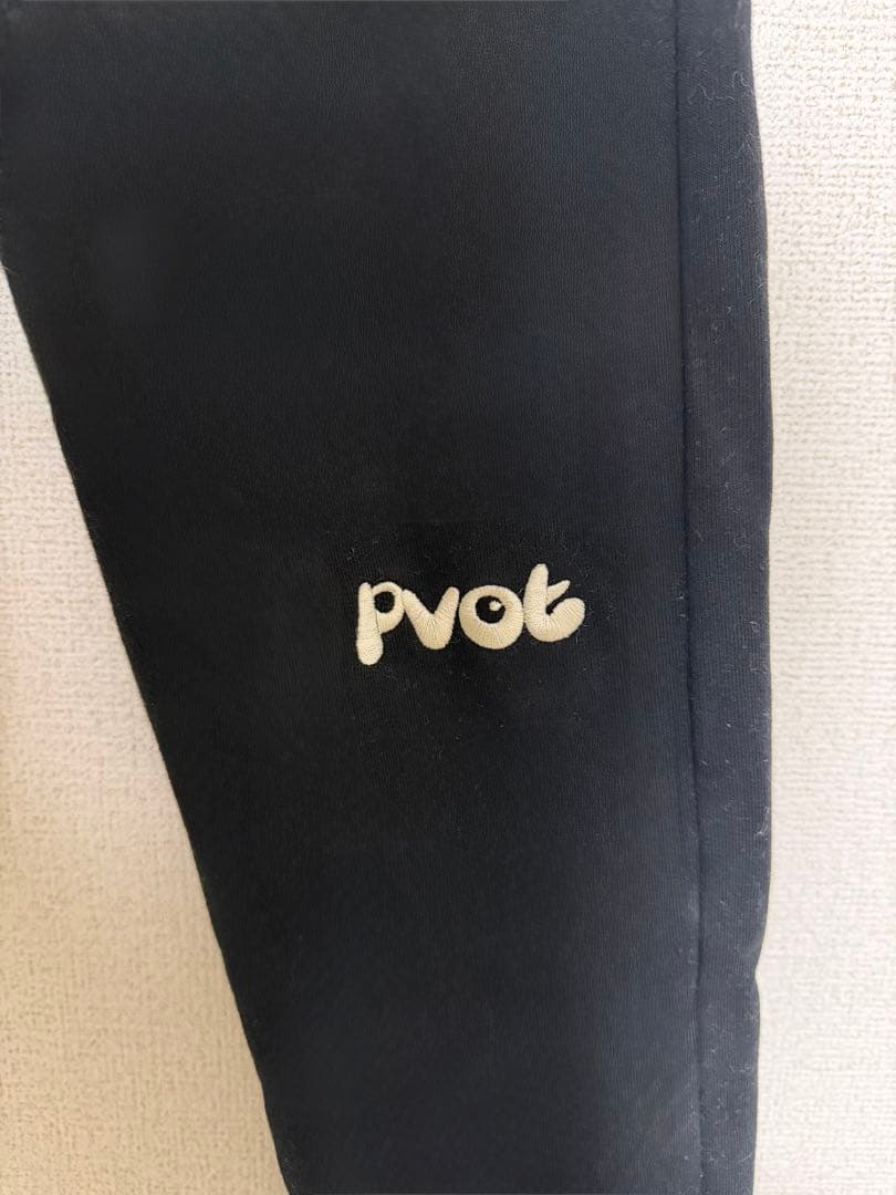 PVOT スウェットジョガーパンツ　黒