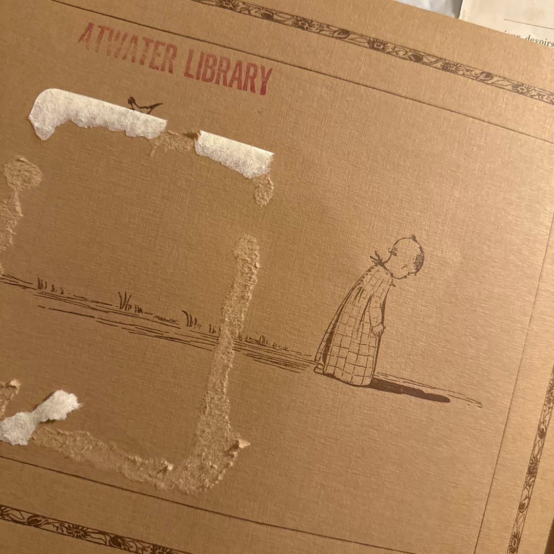 1931年アンティーク愛らしい絵本ルメール洋書　古書ジャンクジャーナル素材　額装