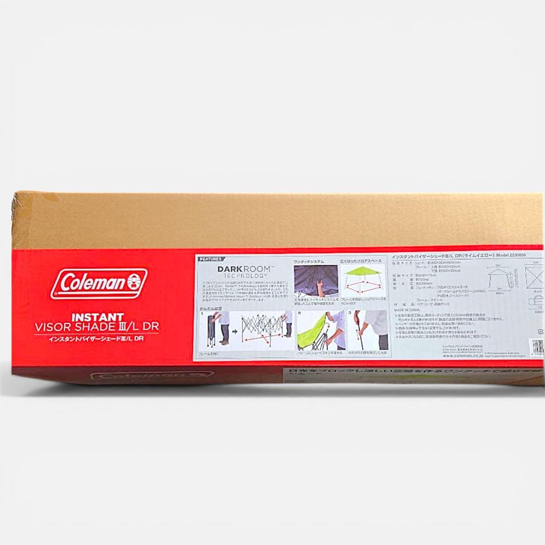 Coleman インスタントバイザーシェードIII /L DR（ライムイエロー）