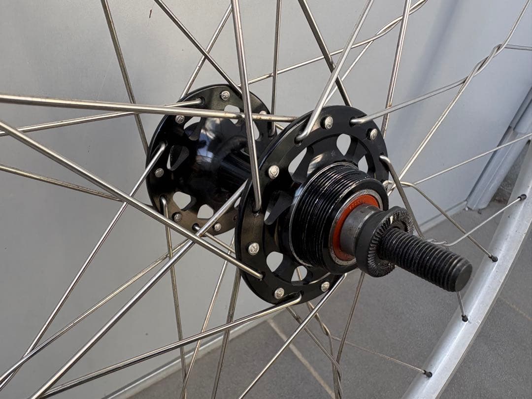 ピスト　前後ホイール　リアモランボン組