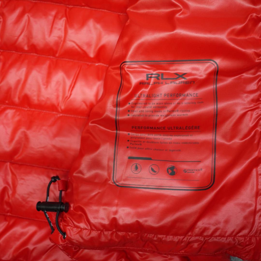 新品 RLX ラルフローレン XXL ダウンベスト PERTEX 撥水 レッド