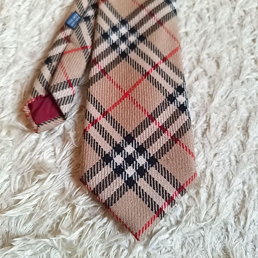 90s Burberry's チェック柄ウールネクタイ ノバチェック
