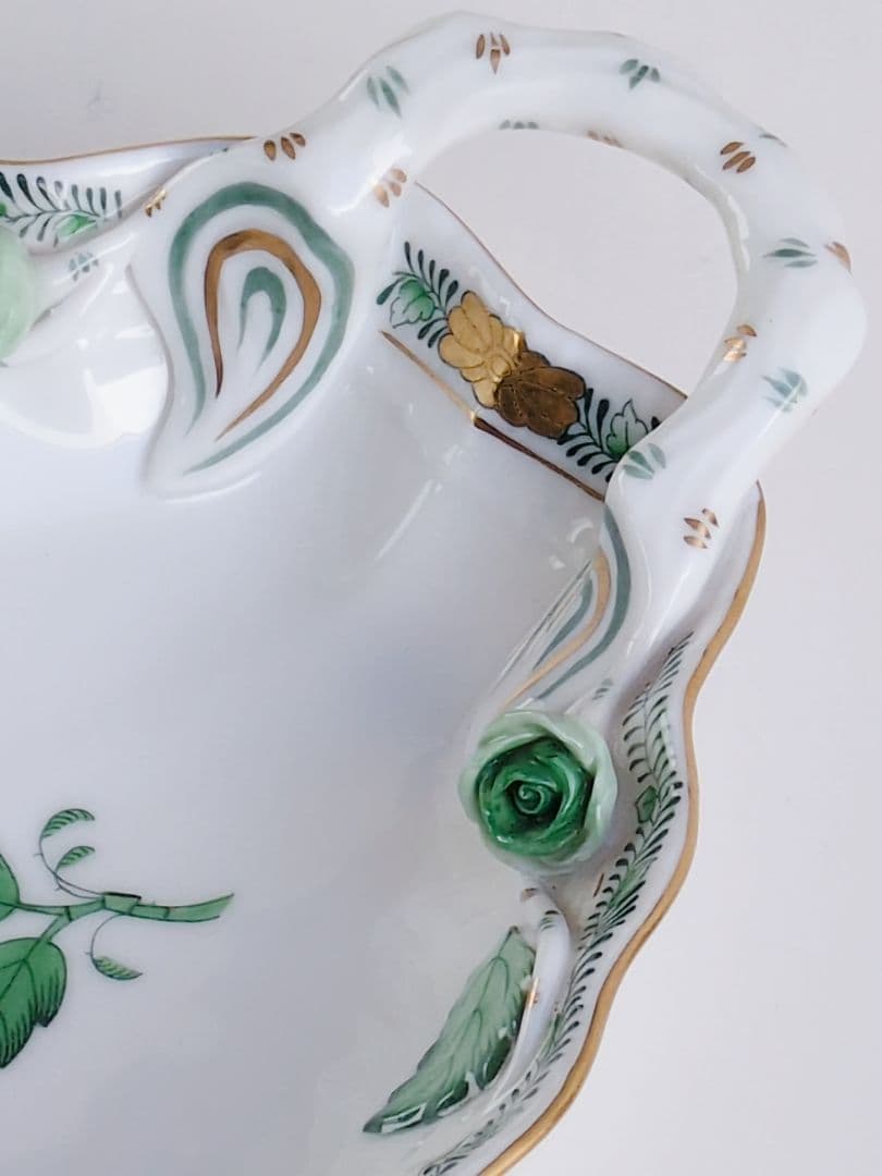 希少品✩ ヘレンド　アポニー・グリーン　シェルディッシュ