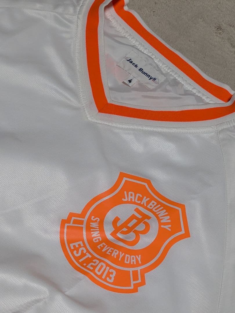 ジャックバニー　メンズ　プルオーバー　ジャケット　ホワイト　オレンジ