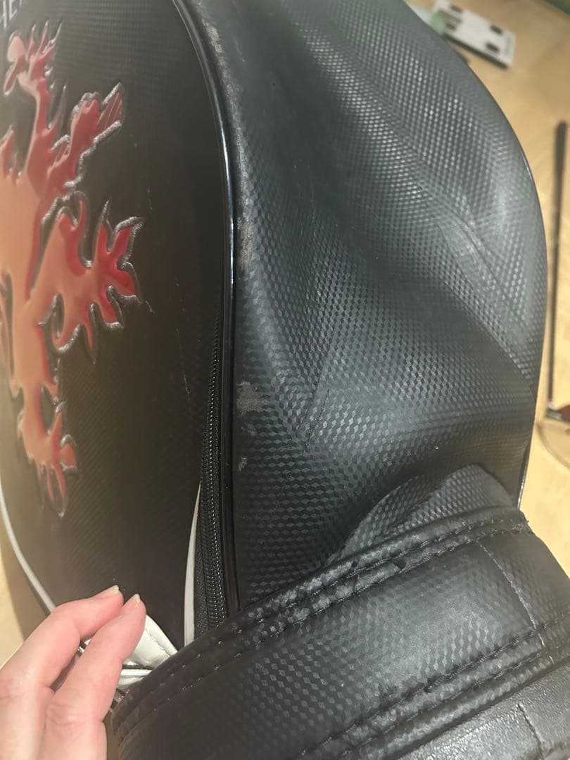 レア★VIVA HEART キャディバッグ 黒/赤/白