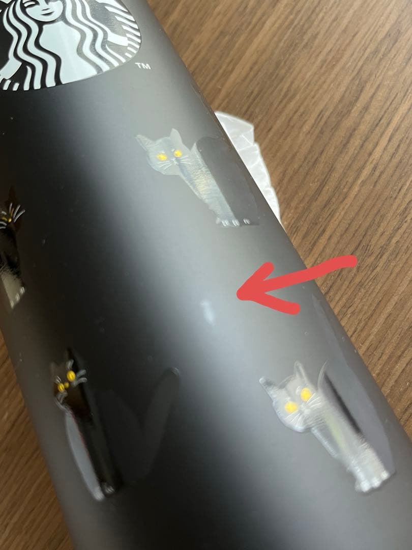 スターバックス　ハロウィン2023 ステンレスボトル　キャット