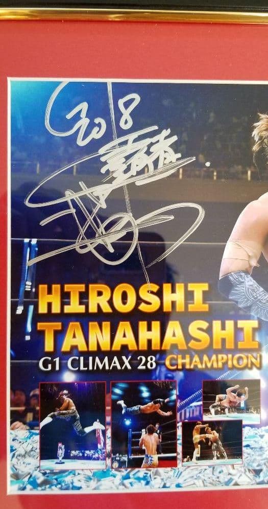 棚橋　弘至　棚橋　新日本プロレス　直筆サイン　フォトフレーム　サイン　エース