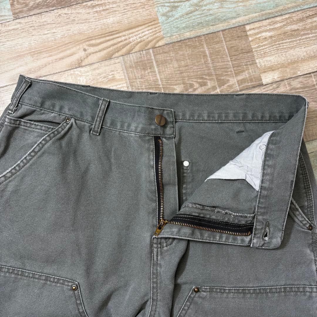 け*た様 カーハート ダブルニー ペインターパンツ モスグリーン MOS W34