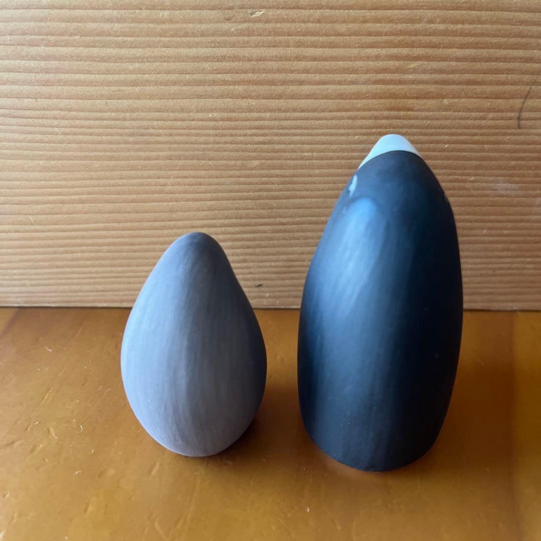 [廃盤￼] アラビアARABA ヘルヤ　 ペンギン　親子 ケース付き