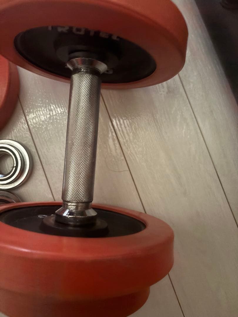 iROTEC ダンベルプレート 1.25kg×4 2.5kg×4 バー付き