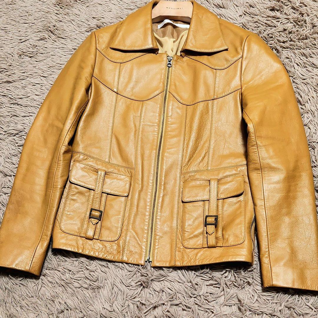 LOST ANGLE JAPAN レザージャケット 本革 TALON ジップ