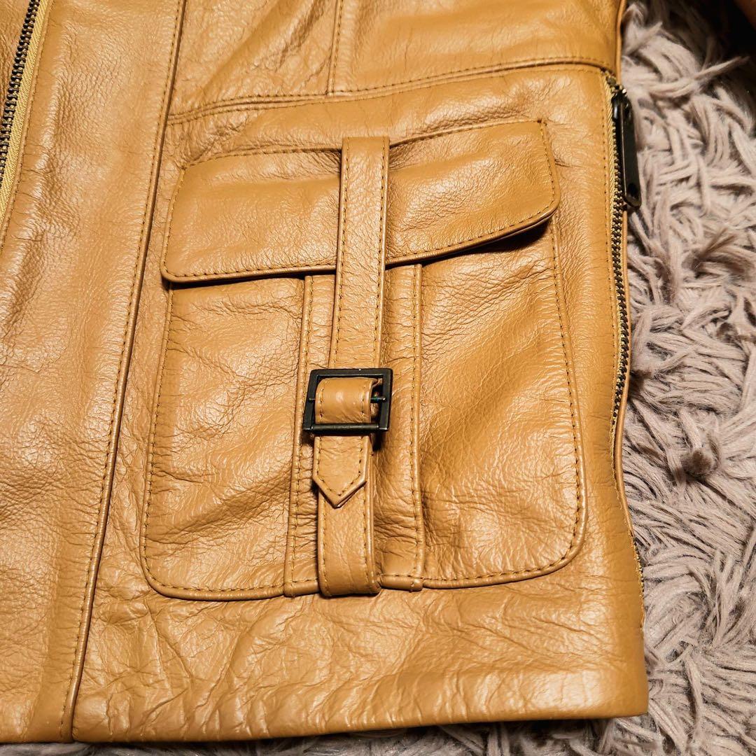 LOST ANGLE JAPAN レザージャケット 本革 TALON ジップ