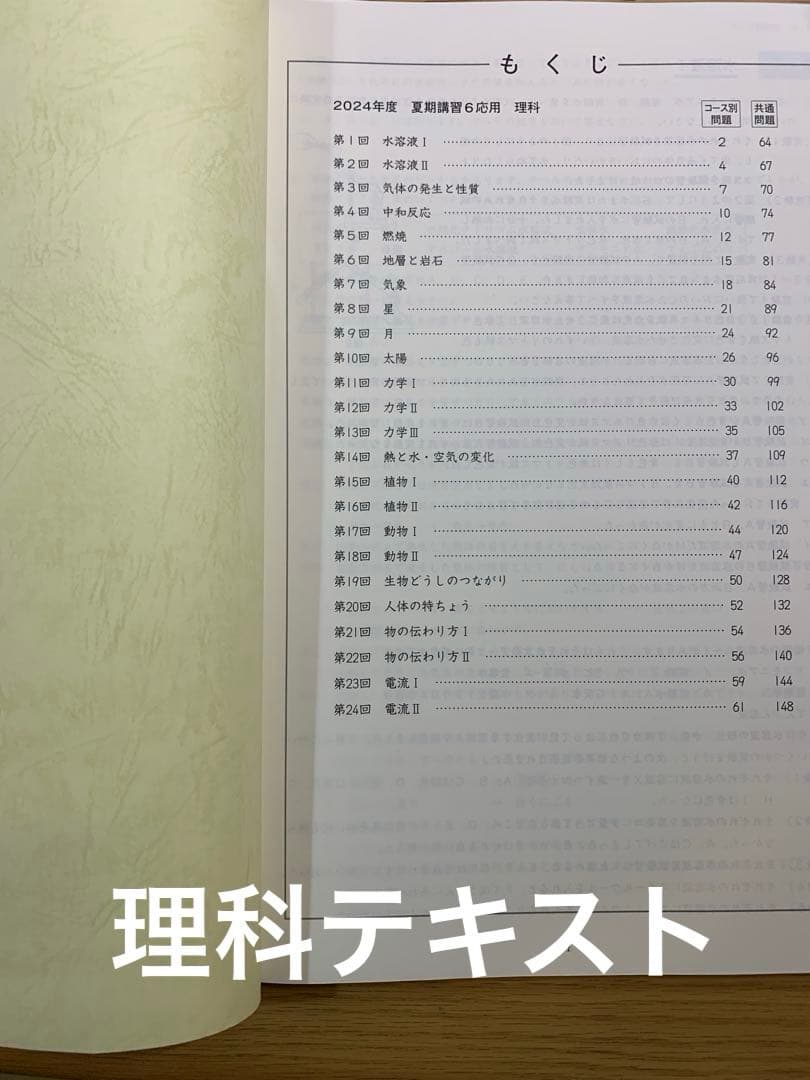 【美品】日能研 小6応用　夏期講習 国語/算数/理科/社会 2024