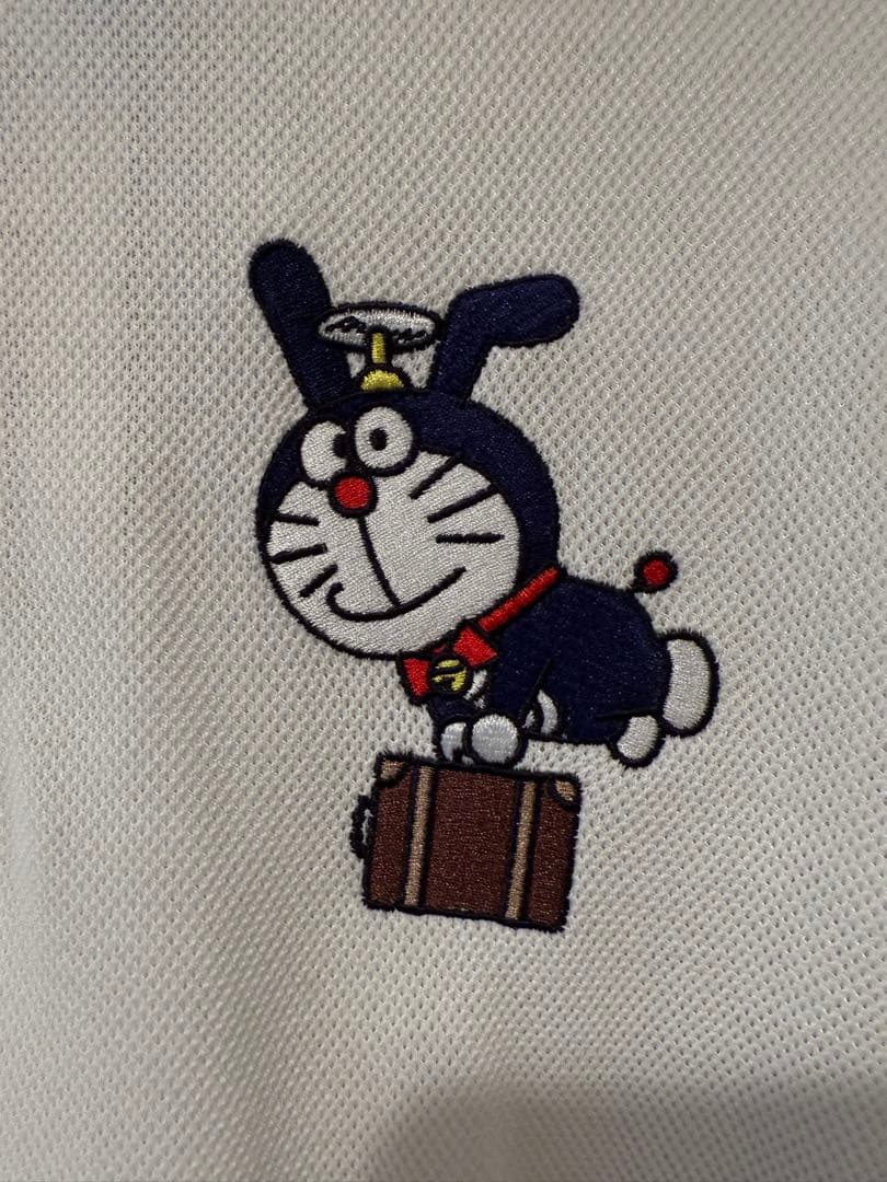 ジャックバニー　Jack Bunnyポロシャツ白　ドラえもん