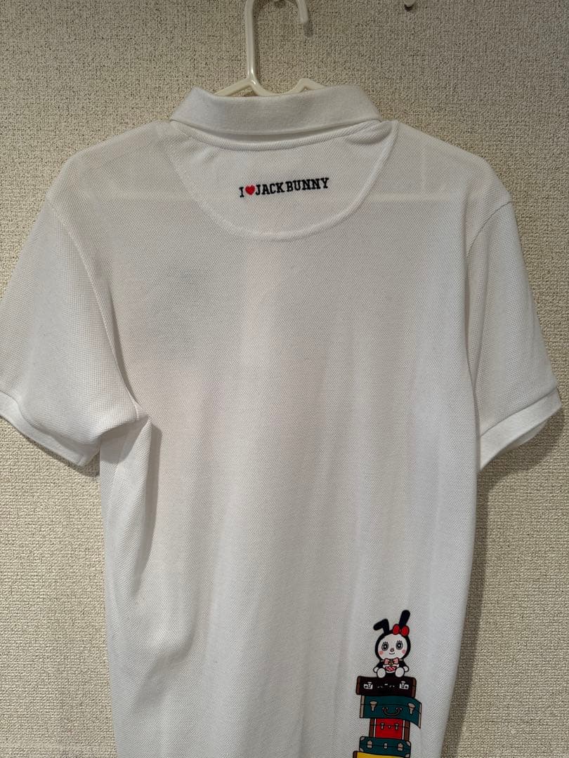 ジャックバニー　Jack Bunnyポロシャツ白　ドラえもん