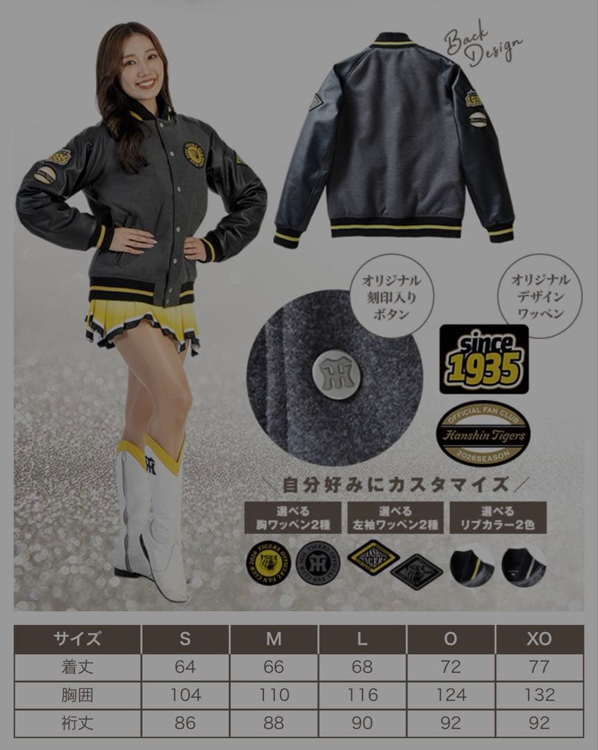 阪神タイガースFC プレミアムプラス会員特典 スタジアムジャンパーおまけ3点付き