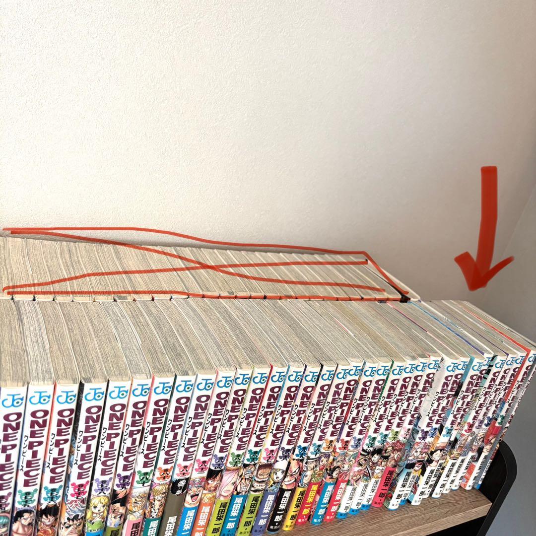 全巻新品購入品/ワンピース漫画51〜105巻セット +千巻付き 一部帯/冊子あり
