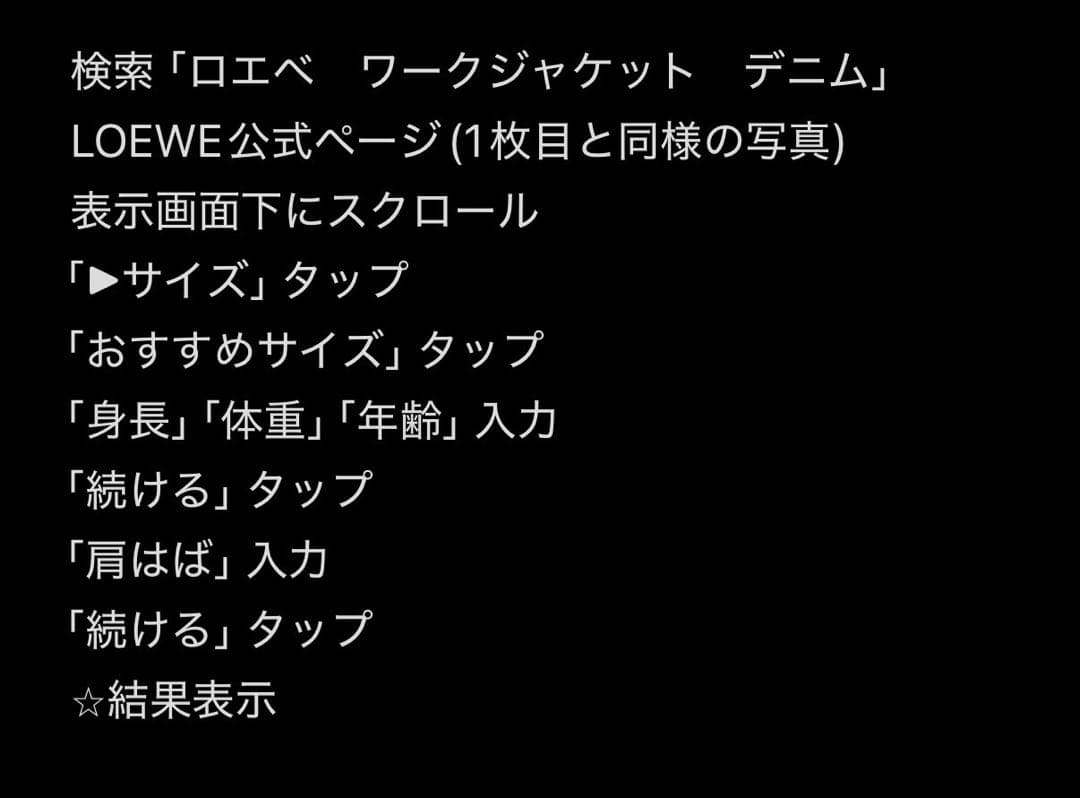 LOEWE ワークジャケット(デニム)