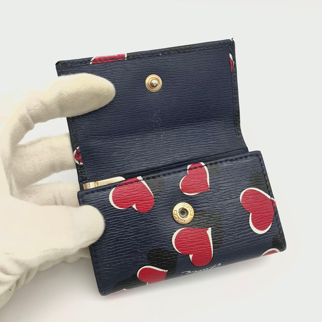 正規品　新品同様　グッチキーケース　グッチインターロッキングG グッチハート