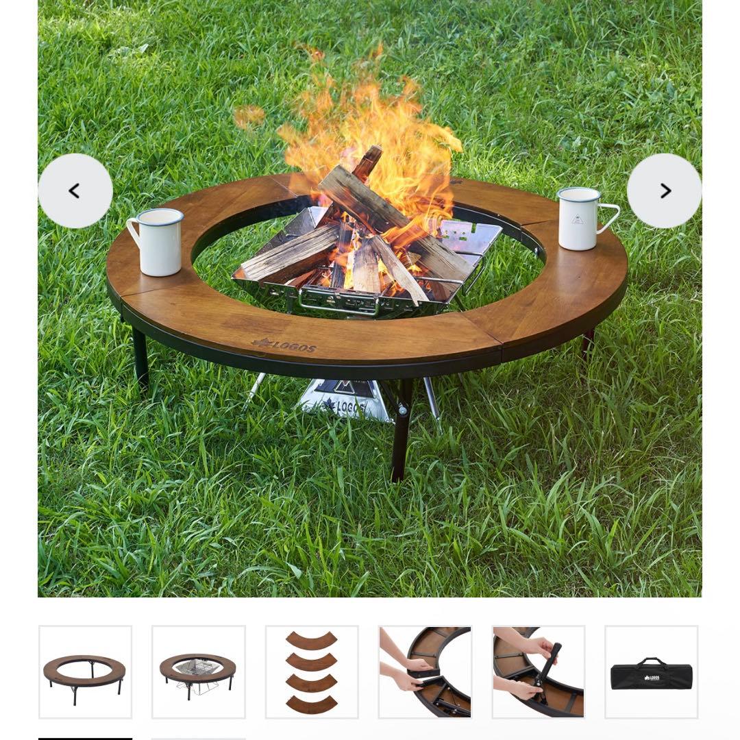 ロゴス LOGOS アイアンウッド囲炉裏サークルテーブルL