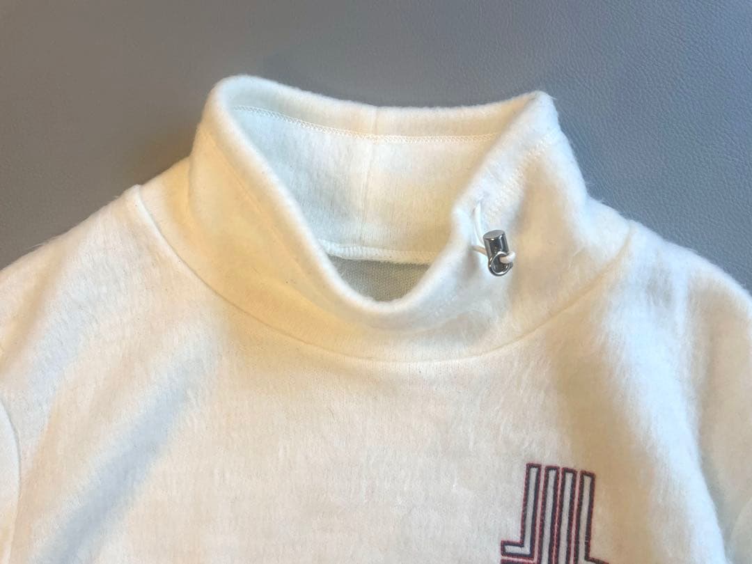 LANVIN SPORT フリース ハイネック プルオーバー ロゴ 長袖