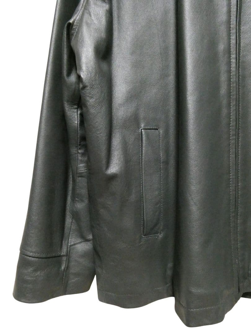 極上美品！キングサイズ4L！FIRST DOWNリアルレザージップアップブルゾン