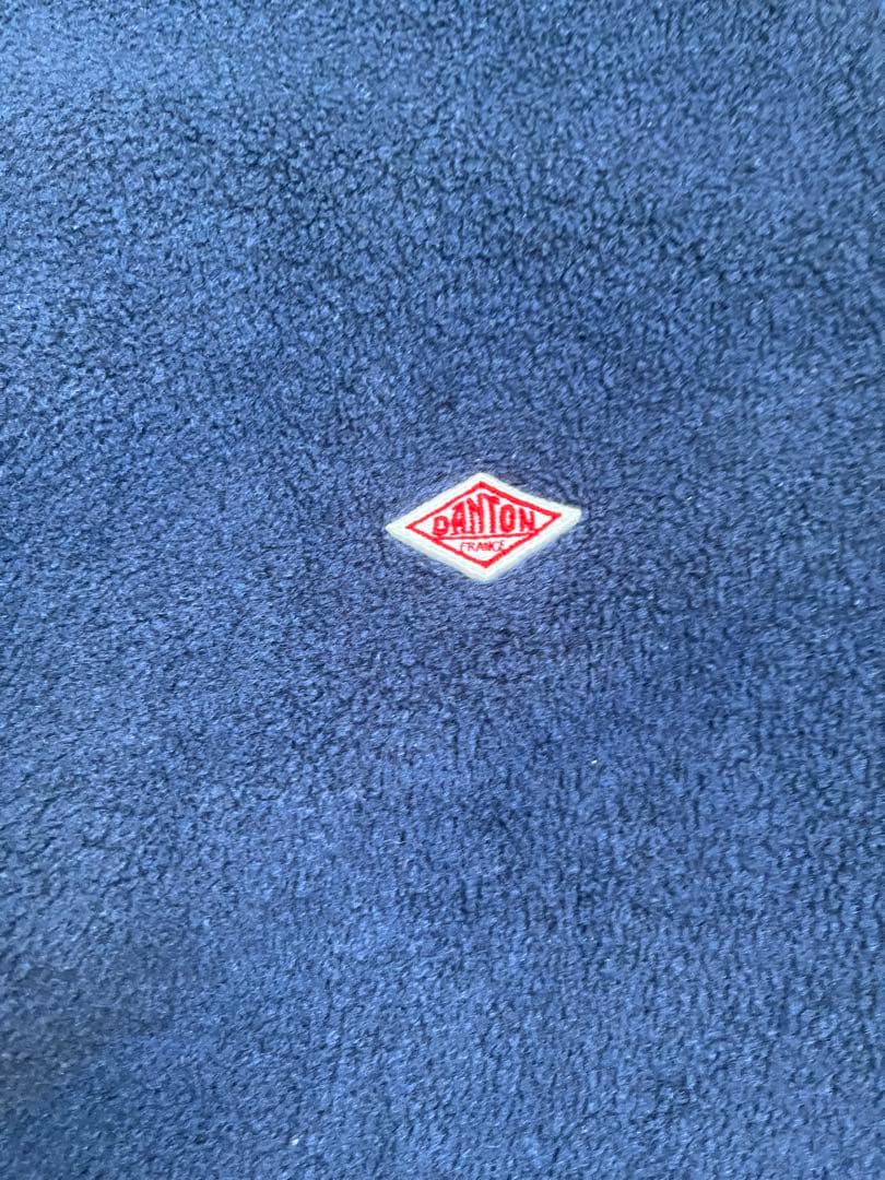 DANTON ダントン　ノーカラーフリース　ネイビー