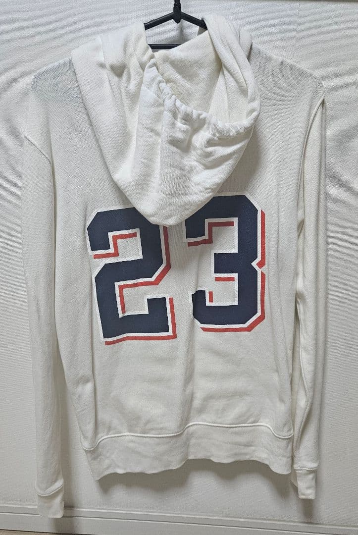 ヤクルトスワローズ　青木宣親　パーカー　フーディ　白/ホワイト　S　背番号入り